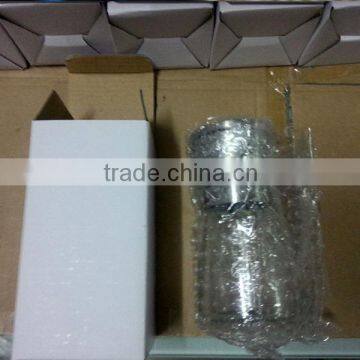 2 Package of 2 Salt Mill and Pepper Grinder Glass Body Brushed Stainless Steel photo-5