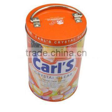 Dongguan custom large Washing powder tin bucket elegant candy tin cans