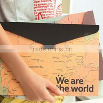 Convenient map design paper bag 2014