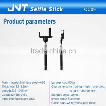 Wholesale Wireless Bluetooth Selfie Stick With Micro USB Memory Charge Interface for Mobile Phones QC09 photo-6