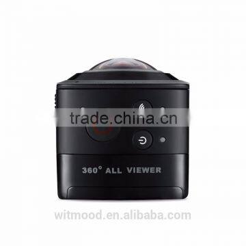 WITMOOD 360 Camera 360 Degree Panorama Action Camera Wifi Portable Mini Camcorder Outdoor Sport Wide-Angle Video VR Camera