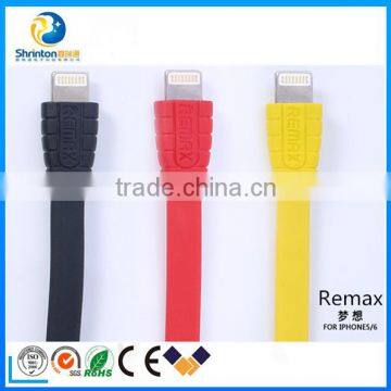 1M length Remax usb data cable fast charging cable for iphone 5/6 usb cable