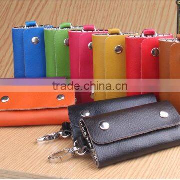 Cheap PU leather key bag key holder promotional key case