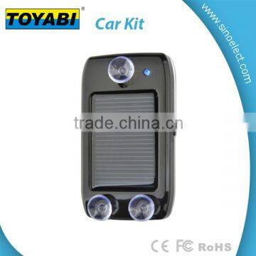 New Bluetooth 4.1 Car Kits Solar Powered Charger Hands-free Two Phone Link