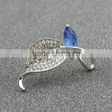 Upscale Full Drill Leaves European And American High-End Suits Accessories Zircon Brooch photo-5