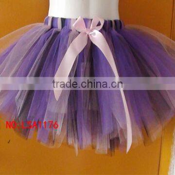 Holiday party girl pettiskirt rainbow kids bubble skirt customized tutu petticoat wholesale