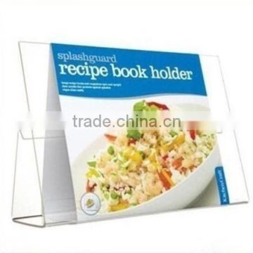 2014 New design Acrylic Recipe Brochure display stand for advertising