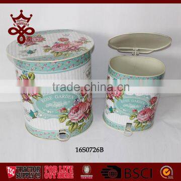 Trash Tin Factory supply cheap with cheap price Metal Trash Tin