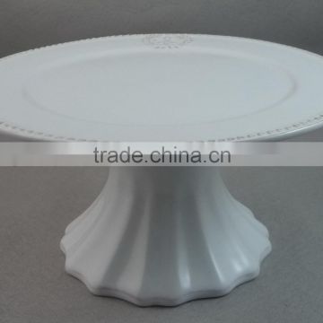 Ceramic cake plate