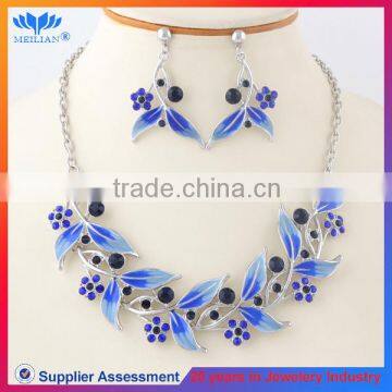 BLUE SERIES RHINESTONE flower necklace 2014