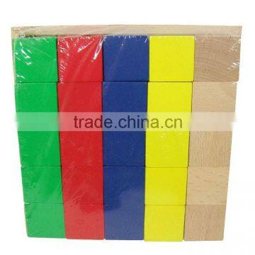 Preschool Educational Teaching Aids Wooden Toy 25pcs Cubes With Tray Education Sets photo-3