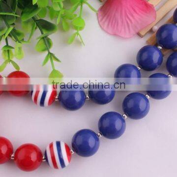 AAA Quality America Independent Day Use Color Large Acrylic Necklace /child chunky necklace!!!