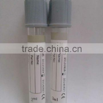 Grey cap vacuum blood collection glucose tube