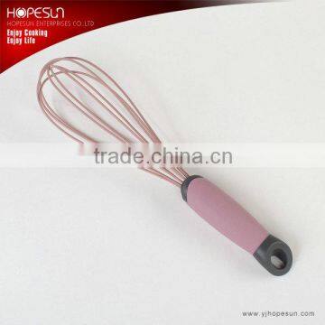 Best new design silicone egg whisk with plastic handle