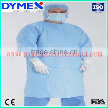 High quality SMS medical disposable non woven surgical gown