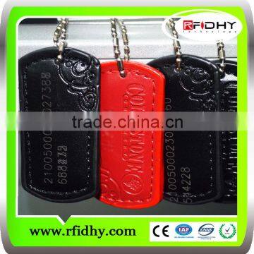 leather rfid keyfob/ nfc key fob for access control