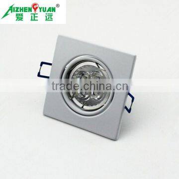 Matt white aluminium die-casting recessed GU10 MR16 lighting fixture