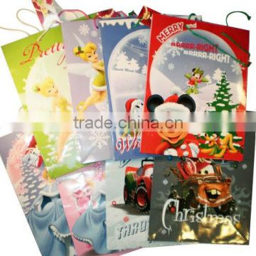 Fancy christmas paper packaging bag