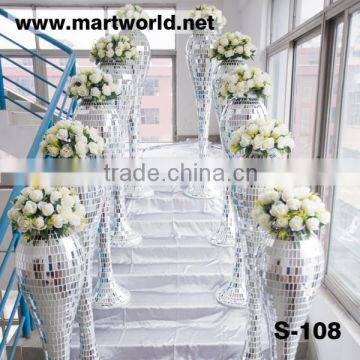 Whole sale wedding vase wedding pillar wedding walkway stand for wedding&party decoration (S-108)