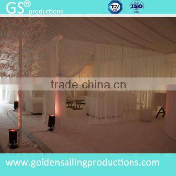 Backdrop pipe and drape for wedding, outdoor fashion drapery decoration