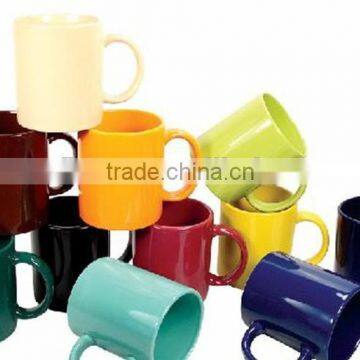 Wholesale cheap ceramic colorful painting mug