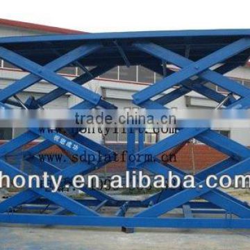 stationary double scissors lift/heavy duty lift table