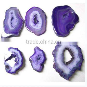 Agate Druzy Slice Natural stone wholesale