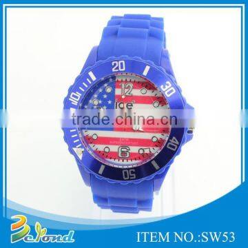 Popular new design customized colorful silicone watches