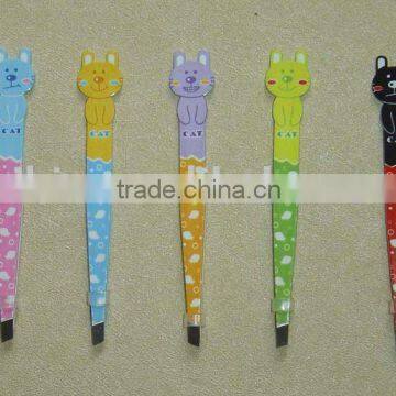 eyebrow tweezers with cat's design