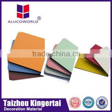 Alucoworld PE Coated ACP used lowes cheap wall paneling aluminum composite plate design acp sheet