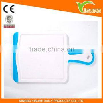 Colorful Plastic Cutting Board with Handle Injection Molding Shopping Board Square Shape Cutting Board