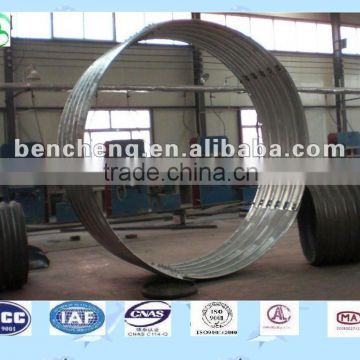 Assembly Segmentalized Corrugated Metal Culvert Pipe