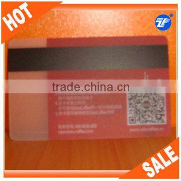 guangzhou transparent plastic cards with magnetic strip