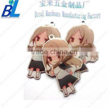 Cute japanese type metal printed sakura momoko phone decoration