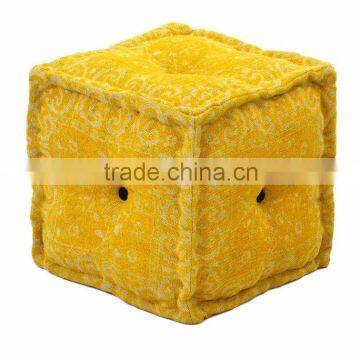 Yellow Poufs