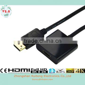 displayport DP Male to HDMI Female(both ABS) Support 3D and 4K