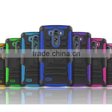 Rugged Hybrid Belt Holster Hard Case,shockproof case for LG G3 MINI