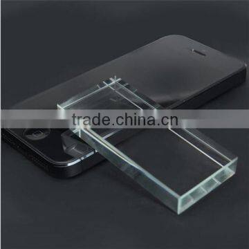 Eyelash Extensions Crystal Glass Adhesive Glue Pallet Rectangle Scale False Eyelash Glass Holder Transparent Makeup Tool photo-3