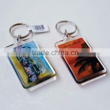 Customized silkcreen acrylic sign acrylic house sign keychain tag holder