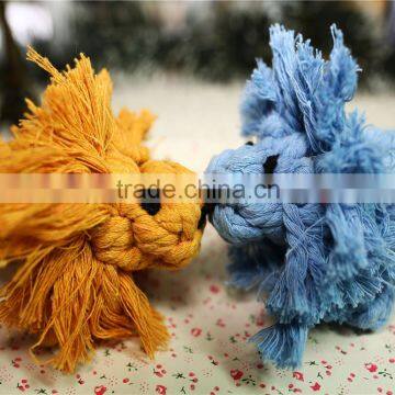 lion shape dog toys Pet Products Wholesale Cotton Rope Pet Dog Toy