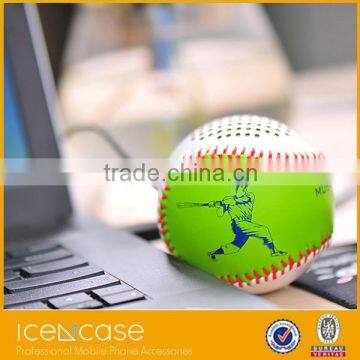 Hand-crafted Baseball Shaped Music Mini Portablel Wireless Bluetooth Speaker With Build-in Lithium Battery