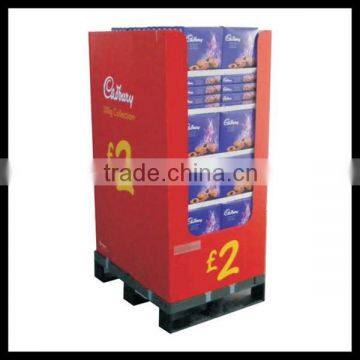 supermarket retail dump bins for food , promotion food cardboard display , promotion display stand for food