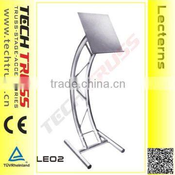 LE02 portable aluminum lectern podium