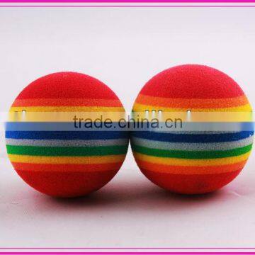 2013 EVA rainbow ball mini cat accessories toy