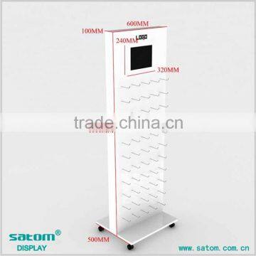 Removable Hanging Display Stands/Single Side Supermarket Floor Stand/Storage Shelf