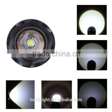 2015 Newly Big Rang Zoomable XML T6 LED Rechargeable Flashlight Torch photo-3