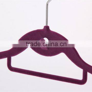 Velvet Flocked Clothes Hangers With Logo photo-6
