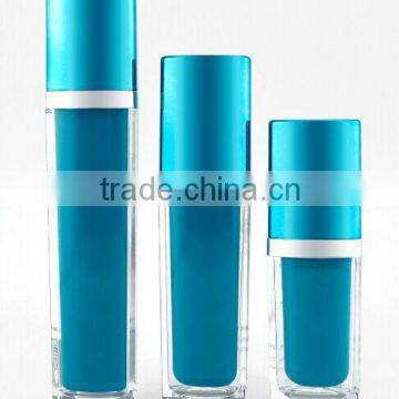 fancy acrylic lotion bottle with cover blue