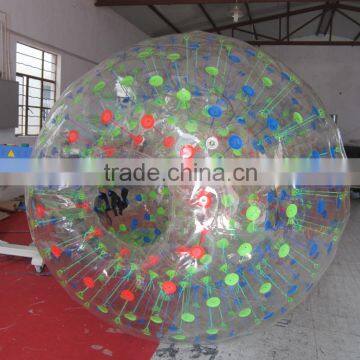 2016 popular and Cheap rolling inflatable sport game zorb water ball for sale