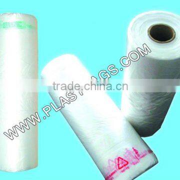 HDPE natural flat bags